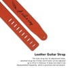 Guitar Strap Nubuck Adjustable Leather Strap for Bass Electric and