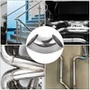 Paquete de 4 codos de acero inoxidable 304 doblados con