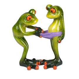 Formano Funny frog pair light green 14 cm
