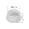 sourcing map PVC Tube Covers Internal Plug Pipe Inner 32mm