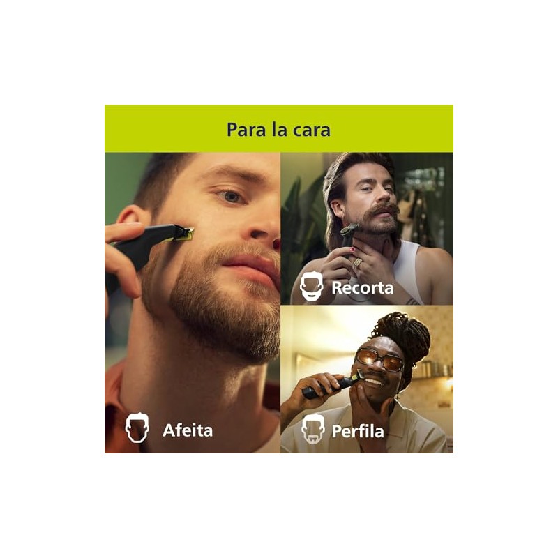 Philips OneBlade Pro Afeitadora y Recortadora Eléctrica Face&Body Hombre
