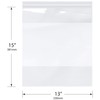 Plymor Zipper Reclosable Plastic Bags w/White Block, 2 Mil, 13"
