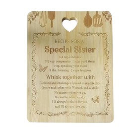 Xgvzs 1 PCS Sister Gifts Unique Bamboo Cutting Board Sister Birthday Gifts Gift for Sisters on Her Birthday Special Present