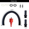 Rain Butt Connector Set, Rain Barrel Feed-Through Includes 2 Rain