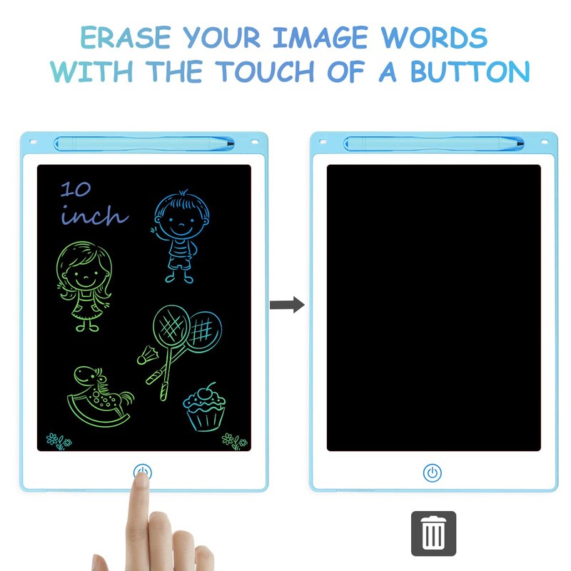 Vicloon LCD Writing Tablet, 10 Inch Colorful Drawing Board Digital