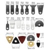 QWORK® 100 Pieces Multitool Saw Blades, Multifunctional Tool Accessories Oscillating