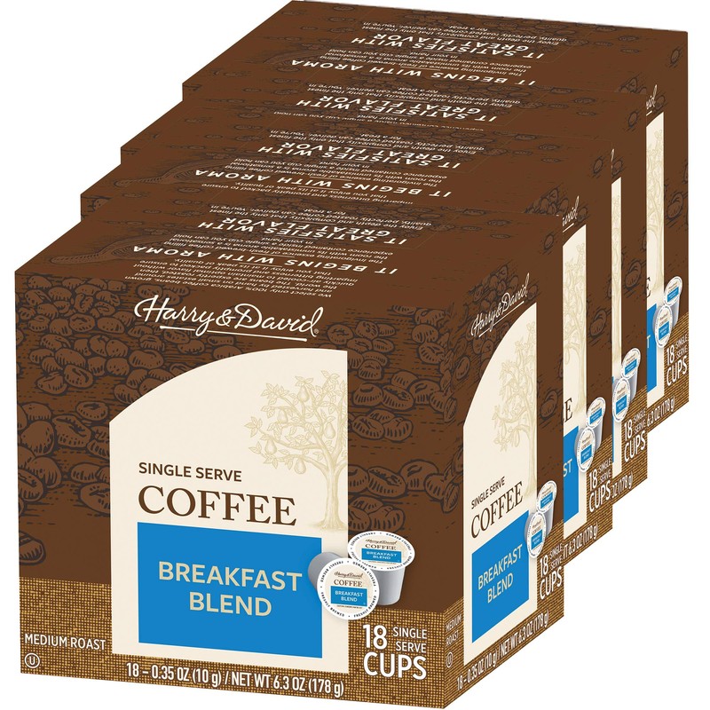Harry & David Coffee in Single Serve Cups Compatible with