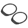 MECCANIXITY 0.4 Feet Bike Lock Cable, 4 Digit Resettable Combination
