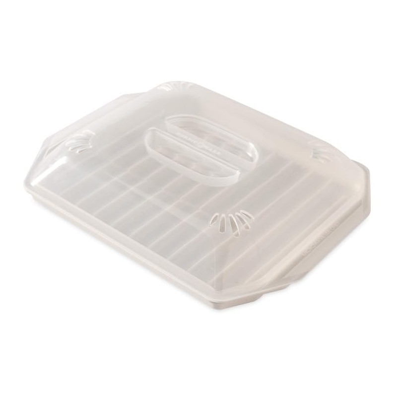 Nordic Ware Bacon Rack with Lid, 10.25x8x2 Inches