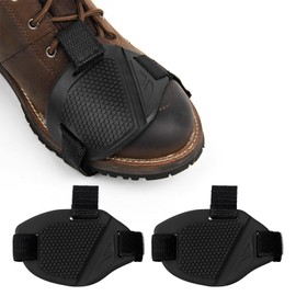 KVAEY 2 PCS Motorcycle Shift Pad, Anti-Slip Rubber Protective Motorcycle Boot Cover, Adjustable Soft Motorbike Shoe Boot Cover Protector with Elastic Belt for Men Gear Accessories