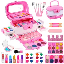 Kabeila Makeup Set, Girls, Toy, Makeup Set, Children, Kids Makeup, Cosmetics Set, Children's Makeup, Cosmetics, Princess, Elementary School Students, Makeup, Real, Washable, Makeup Play, Makeup Box,