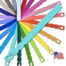 TAGKRAFTERS 9" x 3/4" Mint - 250 Pcs - Plastic Plant Tags and Labels - Wrap Around Thermal Plastic - Nursery Garden Tree Labels | Made in The USA |