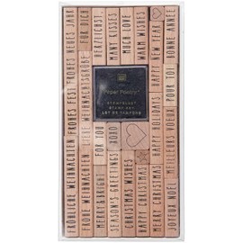 Merry Christmas stamp set, Typewriter FSC 100%