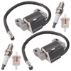 592846 2PCS Ignition Coil with Spark Plug Fit for Briggs