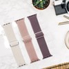 3 Pack Soft Elastic Braided Nylon Strap, Adjustable Replacement Wristbands
