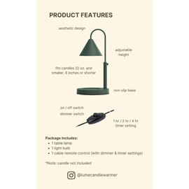 Lume Candle Warmer (Black)