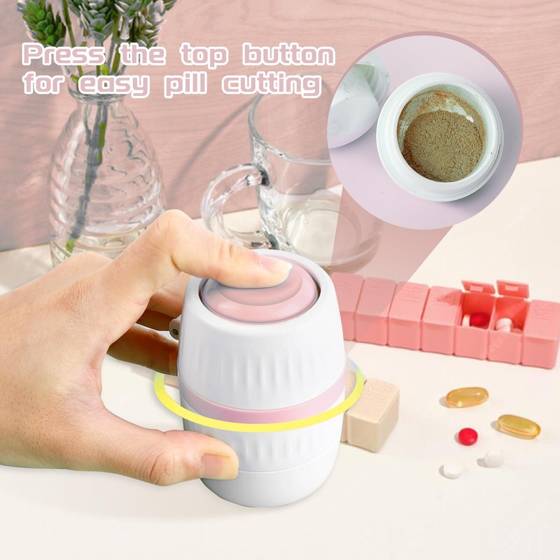 Pill Cutter,Pill Crusher,Pill Cutter 1/4 Splitter for Small and Tiny
