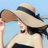 Upstore Womens Wide Brim Floppy Beach Hat UPF 50+ Foldable