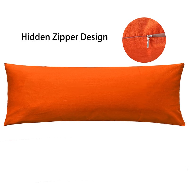 iMaylex Soft 100% Egyptian Cotton Zipper Pillow Case, Cozy and