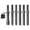 7 Pcs Air Hammer Bits Accessories 0.401 Shank Heavy Duty