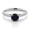 Gem Stone King 1.46 Ct Round Black Onyx E-F Lab