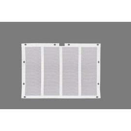 Belmor BS-75619WR-1 White Bug Screen Truck Grille Cover for 1987-2018 Kenworth T800, T803
