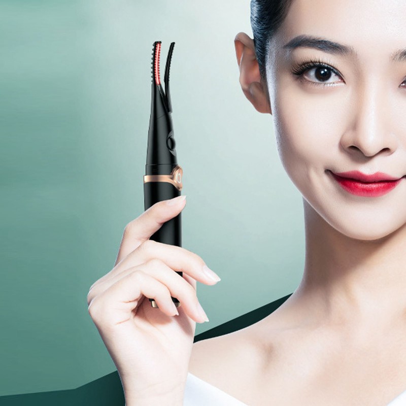 Heated Eyelash Curler 3 Temperature Modes USB Rechargeable Long Lasting