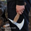 Replacement Axe Handle for Camping Gardening Axe, 13in Hickory Hatchet
