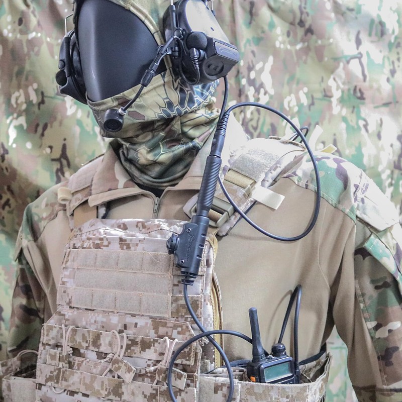 U-174 PTT Adapter Military to Civilian wire jack Transition,Convert NATO