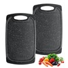 Romon Plastic Chopping Board, 2 Pieces, Chopping Boards Non-Slip Handles