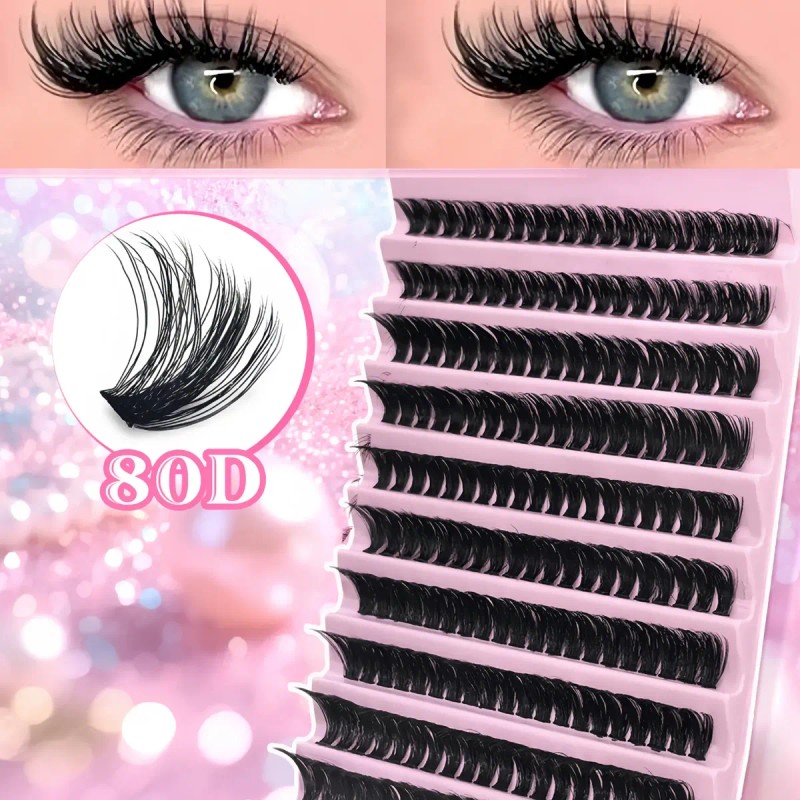 Pestañas Postizas Diy Curl D Mix 8-16mm 30d 40d 80d