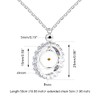 Uloveido Charm Religious Round Mustard Pendant Round Circle Ring Shape