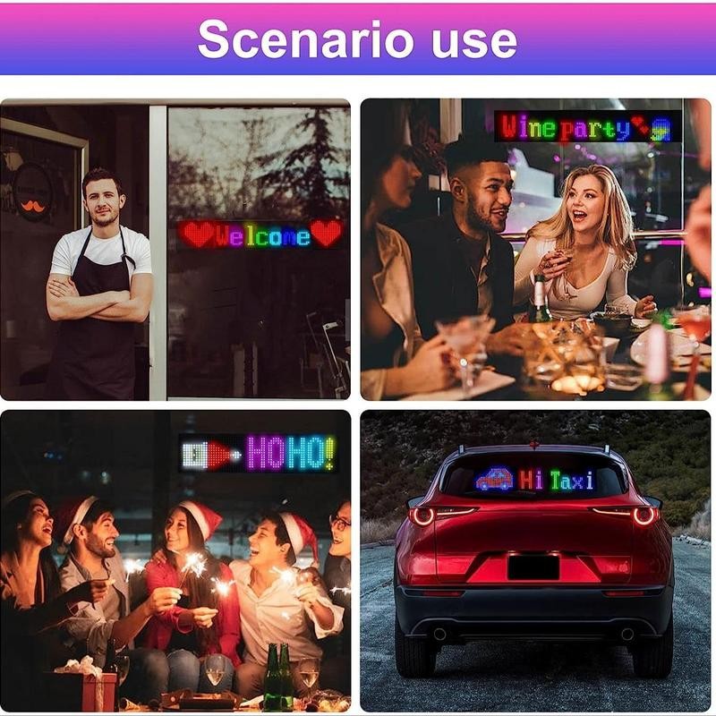 LED RGB Matrix Pixel Screen, 1 Count Scrolling Bright Advertising