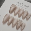Soft and tangle glass magnet [Handmade nail tip] Emily Nail