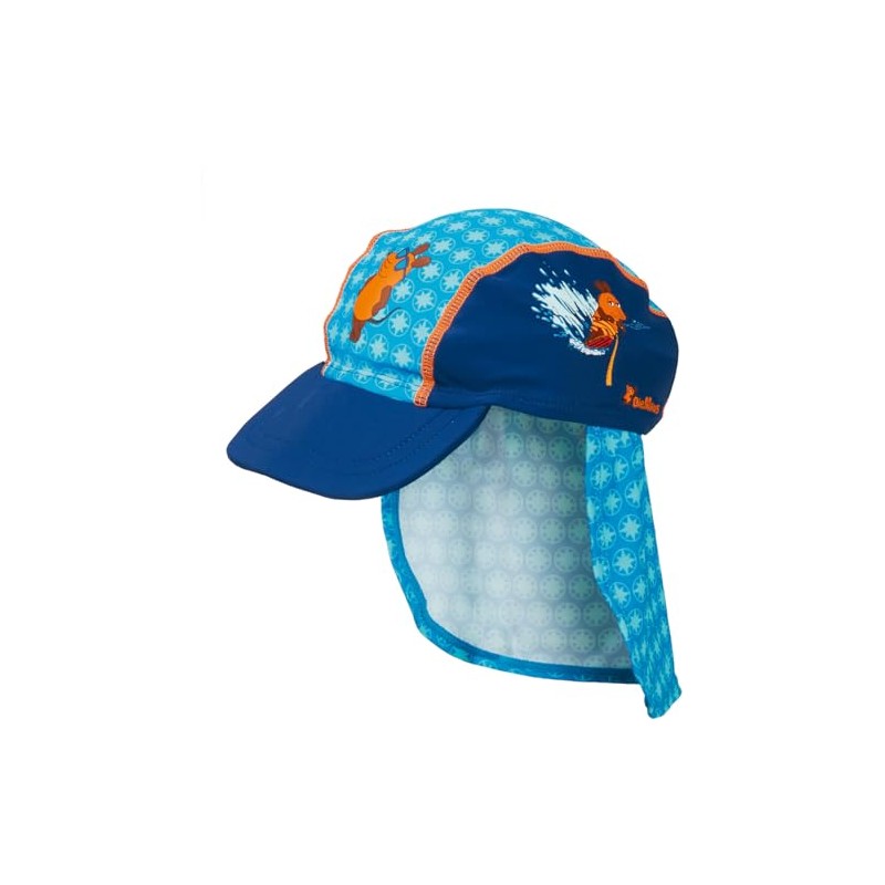 Playshoes Boy's UV Sun Protection Surfing Mouse Swim Cap, Blue