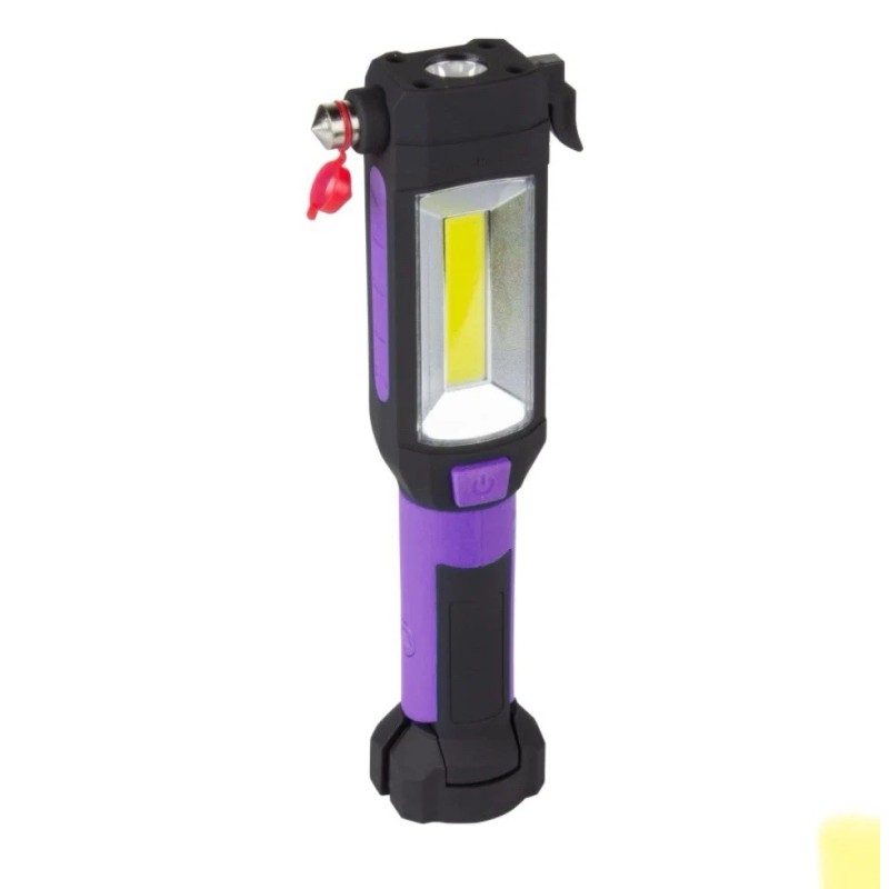 SecureBrite 9-in-1 Emergency Auto Tool with Flashlight, Black