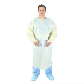 Halyard 10 Pk Of HALYARD BASICS Tri-Layer AAMI2 Over-The-Head Isolation Gown  XL ~ New ~