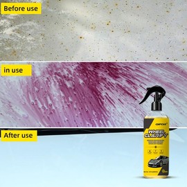 QIFOR Polishes Wheel & Tire Cleaner - Professional All in One Tire & Wheel Car Wash Wheel Well Cleaning Spray for Car Detailing | Safe On Most Rim Finishes (1 PCS)