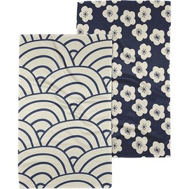 GEOMETRY Kitchen Tea Towel - Quick Dry Microfiber Cloth Dish Towels for Kitchen Drying - 18" x 30" Premium Quick Dry Towel - Every Sunday + Every Level (Every Bloom 2-Pack Set)