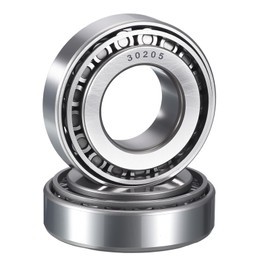 HIPicco 2 Pack 30205 Tapered Roller Bearing Cone and Cup Set, 25mm Bore 52mm OD 16.5mm Cup Width, Chrome Steel Wheel Bearings, ABEC-3
