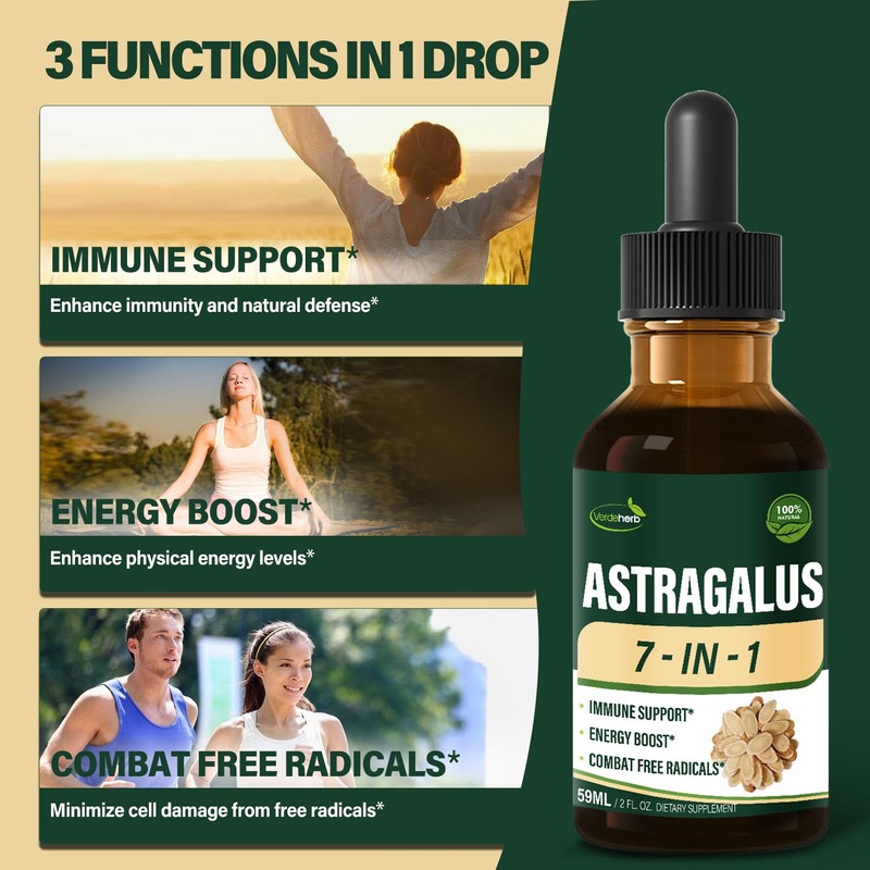 Verdeherb Astragalus Herbal Supplement, Unlock Your Health Potential with Our