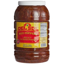 Del Sol 1 Gallon Pepper Relish - Sliced Dill Pickle Chips