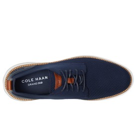 Cole Haan Men's Grand Hurrion Stitchlite Plain Toe Oxfords, Navy Blazer/Silver Birch/Ivory, 8.5
