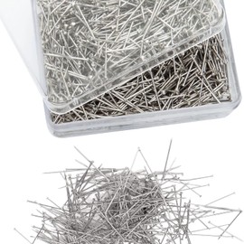 500-Piece Professional Sewing Pins Set - 1 Inch Steel Straight Pins for Dressmaking, Quilting, and Crafting