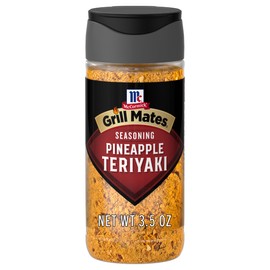 McCormick Grill Mates Seasoning, Pineapple Teriyaki, Grilling Seasoning for Adding Savory-Sweet Teriyaki Flavor to Pork, Chicken, or Seafood, 3.5 oz (Pack of 6)