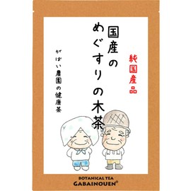 Gabai Farm, Made in Japan, Handmade, Meguri no Wooden Tea, 0.1 oz (3 g) x 40 Packets, Tea Decaffeinated, Healthy Tea, Tea Bag, Additive-free, Made in Tochigi Prefecture