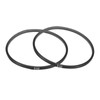 sourcing map 2Pcs O-530 O Type V-belt 530mm/20.9" Inner Length
