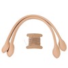 2 Pieces Genuine Leather Bag Handle Handbag Strap Replacement Straps