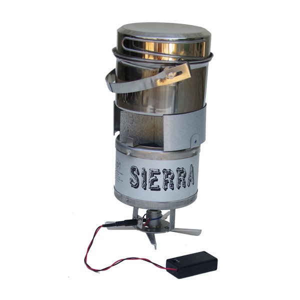 Sierra Stove Wood Burning Backpacking/Camp Stove with Complete Upgrade Kit