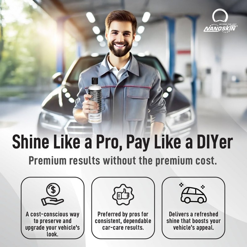 Nanoskin High Gloss Water Based, Silicone White Tire Dressing [NA-MDS16],